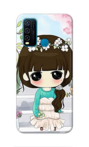 Image of PRINTFIDAA Cartoon Girl Printed Designer Hard Back Case Cover for Vivo Y30 / Vivo Y50 -(VD) MVN1009