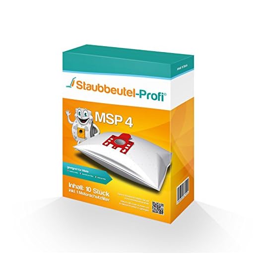 10 Staubsaugerbeutel MSP4 geeignet für Miele Complete C2 Jubilee EcoLine - SFAP3 von Staubbeutel-Profi®