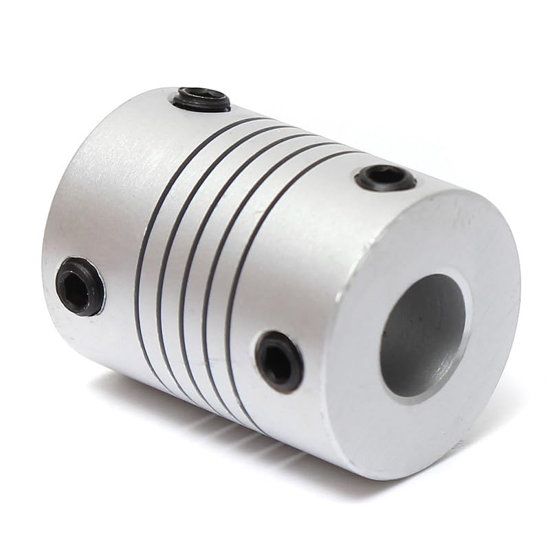 Flexible Alu-Wellenkupplung 5x6,35 Mm – Für 3D-Drucker & Schrittmotoren, Spielfrei & ölbeständig