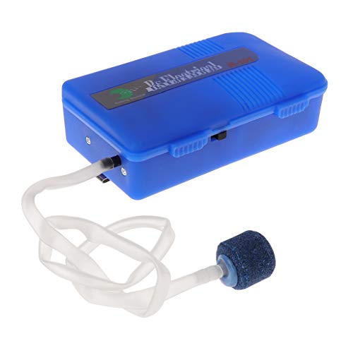 Fogun Aquarium Oxygen Air Pump Fish Tank, R-101 Single Output Battery Portable Aerator