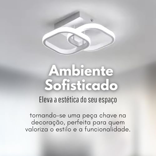 Luminária de Teto Elegante para Sala e Quarto 30cm Lustre Pendente Lustres para Lampâda Led Teto