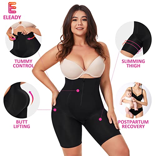 Eleady Womens Waist Trainer Shapewear Hi-Waist Butt Lifter Tummy Control Panties Thigh Slimmer Body Shaper with Zipper2