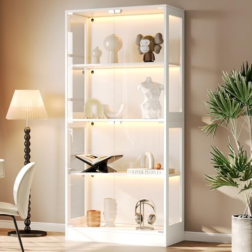 Staronce Vitrina de cristal de 80 x 35 x