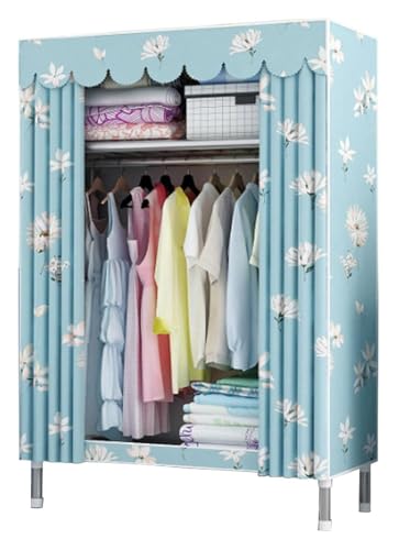Armarios portátiles para dormitorio estudiantil con estantes y organizador de ropa