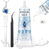 Miioto Upgrade Schmuckkleber Extra Stark, Transparenter Kleber für Edelsteine & Metall, Präziser Bastelkleber für Schmuckreparatur & DIY - 100ml