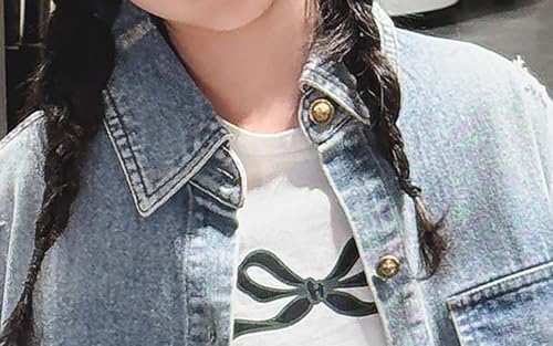 Trendy Jean Jacket For Girls Casual Button Long Sleeve Denim Jackets Coats with Front Pockets Dressy Hem Fall Coat4