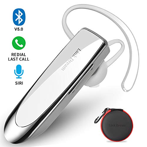 Link Dream Bluetooth Earpiece for Cell Phone Hands Free Wireless Headset Noise Cancelling