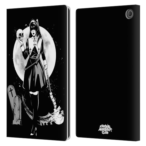 Étui portefeuille Amazon Fire Max 11 Zombie Makeout Club en cuir