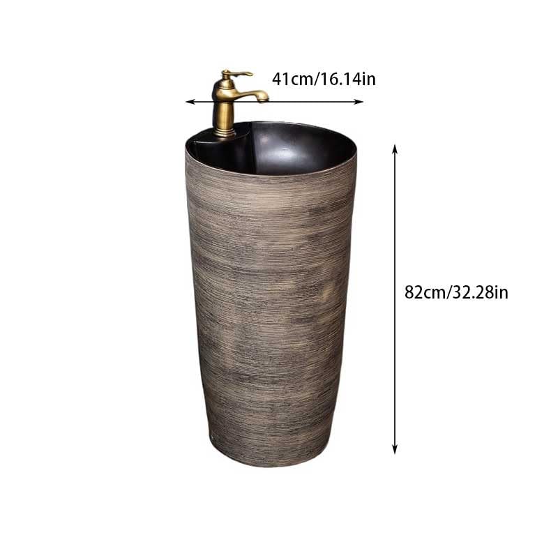 Ceramiczna Umywalka Łazienkowa Nablatowa, Umywalka Na Postumencie Do Domu I Hotelu, Stylowa Umywalka Nablatowa, Niezbędny Element Łazienki Ogrodowej, Elegancki Design