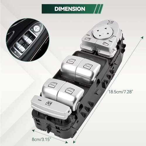 Interruptor ventana principal Benz Clase C W205 mando elevalunas C43 AMG 2017 2