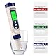 Shiptree 5 in 1 PH Messgerät Hochpräzision (± 0.01), PH/TDS/EC/Salzgehalt/Thermometer, pH Wert Messgerät Pool mit Blau Hinterleuchtetem LCD-Display & Automatischer Temperaturkompensation