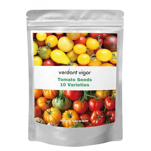 1,500+ Tomato Seeds, Heirloom Vegetable Seed for Planting Indoor Outdoor, 10 Varieties Salad Tomato...