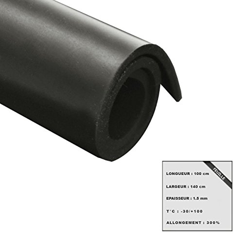 EPDM foglio di gomma di spessore 1,5 millimetri 100x140cm