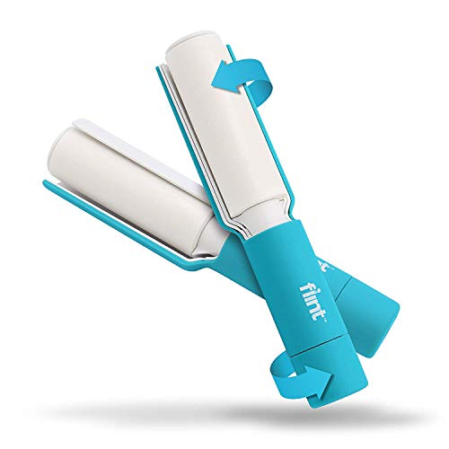 Flint, Light Blue Plus Retractable Lint Roller, Refillable, 70 Sheets, Count