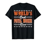 Photo Gallery retro motif worlds best postal worker maglietta Photo Gallery retro motif worlds best postal worker maglietta