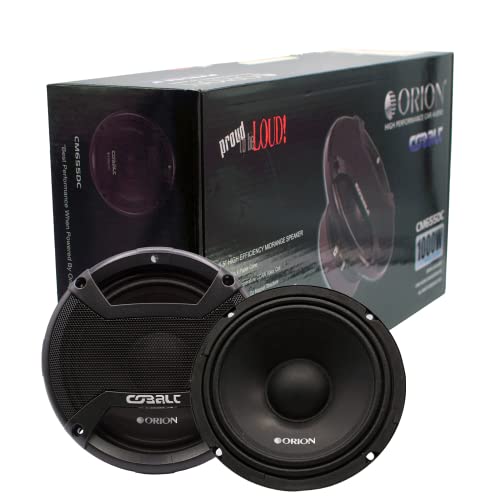 Orion Cobalt CM655DC 6.5" 4 OHMS Series cm MID BASS MID Range Wide Band Car Audio Car Stereo Mid Dust Cap Speaker (Sold in Pair) 2 PCS