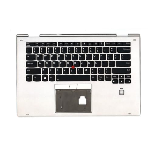 ���b�v�g�b�v�p�[�����X�g�L�[�{�[�h�ɓK������ Lenovo ThinkPad X1 Yoga 2nd Gen 01LV008 01LV048 01LV088 01LV128 English US �o�b�N���C�g�t�� �V���o�[ �啶��