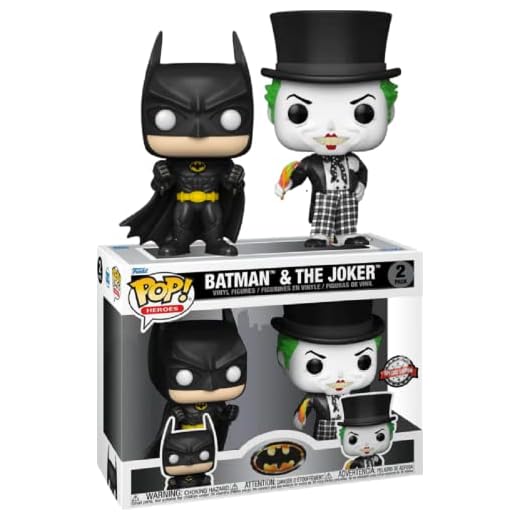 Funko Batman & Joker Figurine, Pop Limited Edition, 2-Pack 1989