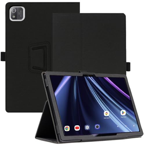 AKNICI Funda para Acer Iconia Tab A11 11 A921 Tablet 11 Pulgadas, PU Protectora Carcasa Cover con Magnetite y Cinturón de Seguridad y Soporte Función para Acer Iconia Tab A11 11 A921 (Negro)