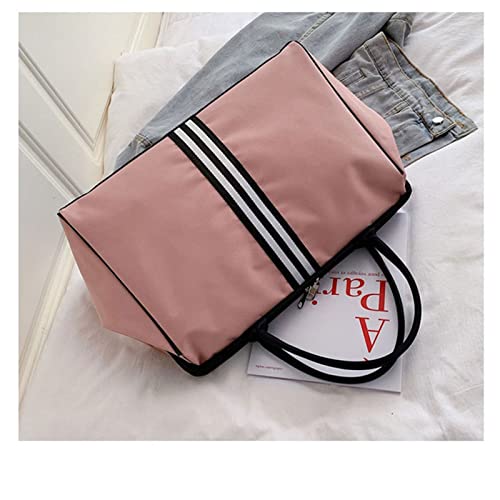 Striped Travel Gym Fitness Luggage Traveling Duffle Sac Handbag For Women Men Outdoor Sports Shoulder Bag4