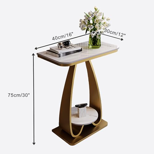 Mesa consola para sala de estar y pasillo con estante de almacenamiento práctico 4