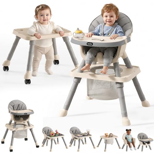 Image of Baby Highchair Gray-White