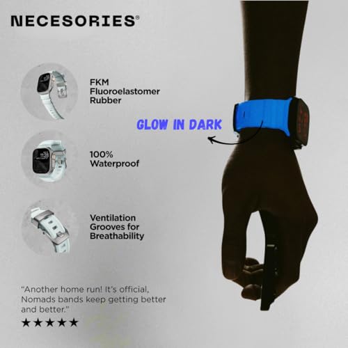 Image of Silicone Rocky Point Strap Compatible with Apple Watch Series | Ultra 3 /2 /1(49mm) | 11 /10(46mm) | 9 /8 /7(45mm) | SE3 /SE2 /SE /6 /5 /4(44mm) | unisex (watch not included)