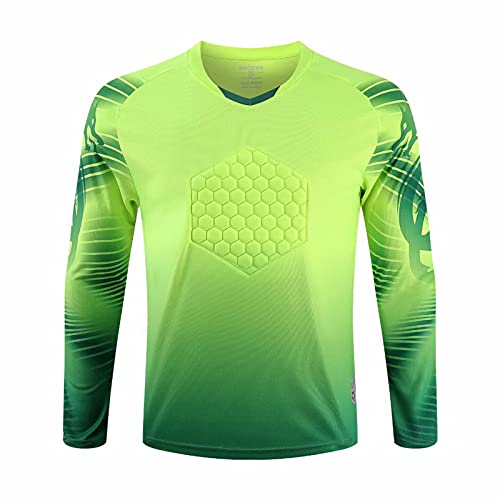 THLFR Conjunto de camisa de futebol masculino / feminino / infantil de goleiro de futebol com camisa