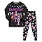 Ensemble 2 pièces Pyjama pour Garçons et Filles K-K pop D-Demon H-Hunters H-Huntrix T-Shirt et Pantalon vêtements de Nuit avec pour Enfants Pyjamas pour Filles Ensemble Halloween Carnaval Fête