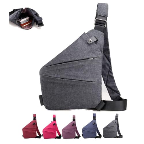 Image of Anti Theft Travel Bag for Women Men, The Slim Carry Sling Bag, Personal Flex Travel Purses Crossbody Bags Multi Pocket