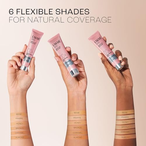 Lakme 9 to 5 CC Cream Honey with 3% Niacinamide Complex SPF30 PA++ | 90% lightweight moisturizing cream for Care & 10% Foundation for Care |Conceals Dark Spots| Brightens Skin |30 g