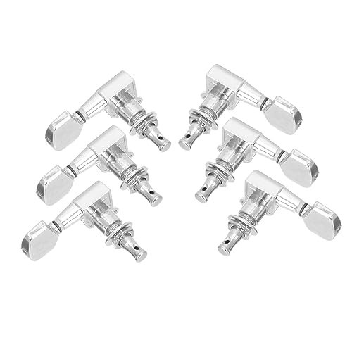 BESPORTBLE 6Pcs Guitar Tuning Pegs Durable Guitar Accessories with Classic Design for Acoustic and Electric Guitars Easy to Install Guitar Head Knobs Finish