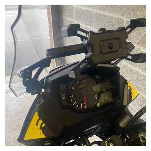Support GPS Vstrom650 pour pare-brise éliminant les reflets et les vibrations du téléphone - 4