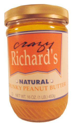 Mantequilla de Maní Crujiente Crazy Richard's All-Natural - Pack de 12 - 16 OZ