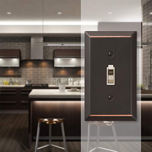 Amerelle 163Tdb Century Wallplate, 1 Toggle, Aged Bronze #TOP2