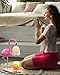 CODOGOY Fragrance Candle Warmer Flamingo Lamp with Timer, Dimmable, Halogen, Polished, Pink, for Home Decor 6.69 x11 x15.35 in