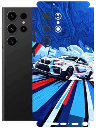Image of AtOdds - Full Body Back Screen Guard Protector Film - Lamination Wrap Skin Sticker Compatible with Samsung Galaxy S23 Ultra (5G) | Scratchproof Matte Finish (BWM)