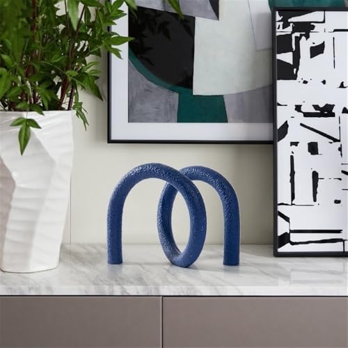 Bibliothèque d'art créatif : ornement de table bleu d'exception