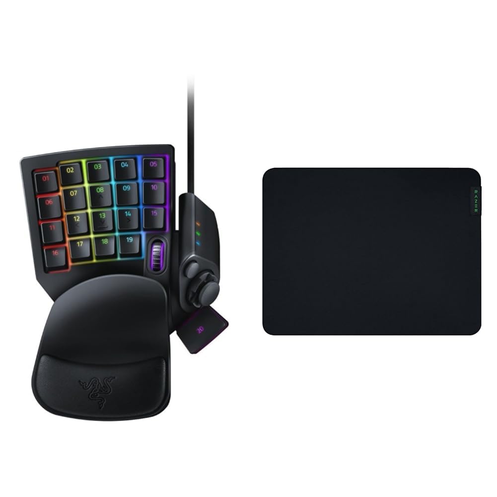 Razer Tartarus V2 - Gaming Keypad & Gigantus V2 Medium - Weiches Gaming-Mauspad für schnelle Spielstile und optimale Kontrolle