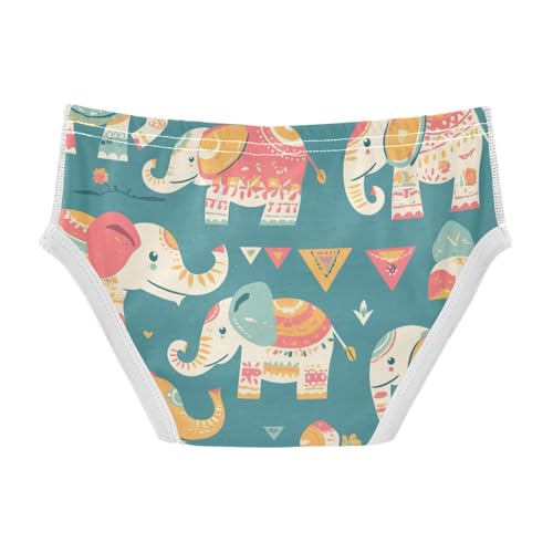KLL Rose Gold Abstract Elephant Toddler Boy Cotton Underwear Briefs Cute Children Panties2