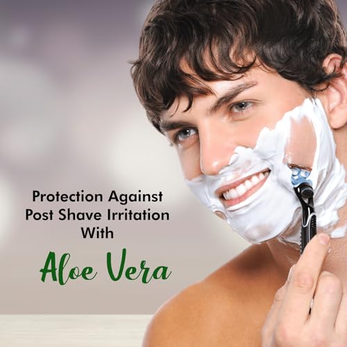 Image of Vetoni Eco Pack Shaving Cream for Men - Regular Skin, Menthol & Mixed Fruit Aroma for a Refreshing, Smooth and Energizing Shave Experience,(100 g), Pack of 3