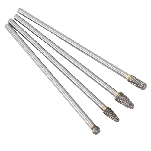 Set de 4 fresas rotativas de carburo de tungsteno 6mm miniatura 2