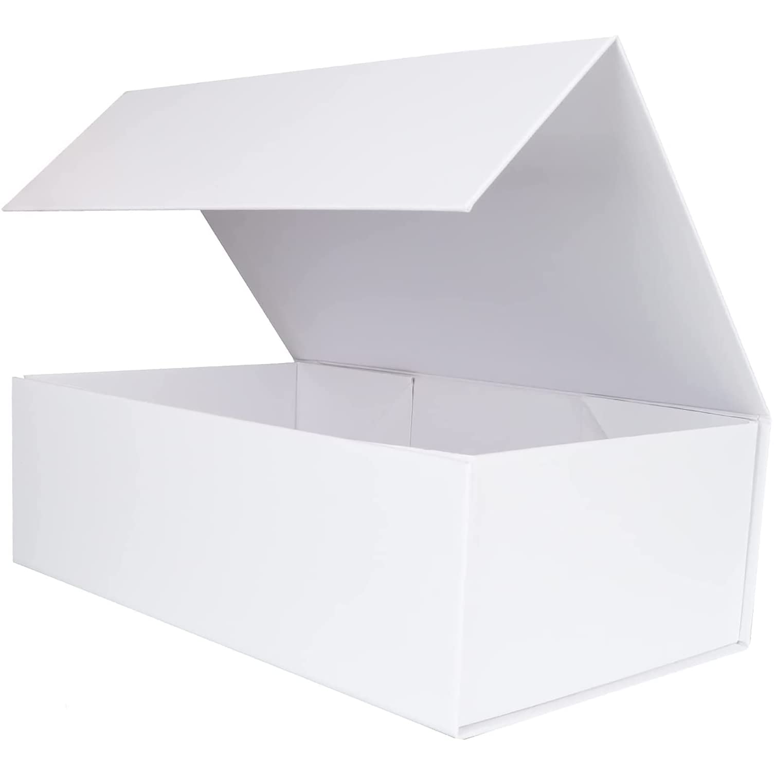 THMINS 3 Pack Gift Box 28x22x10cmCardboard,Empty Large Gift Box for Women Surprise,Gift Card Boxes with Ribbons Foldable for Christmas Valentines Wedding (GiftBox-white3pcs 28x22x15cm)…