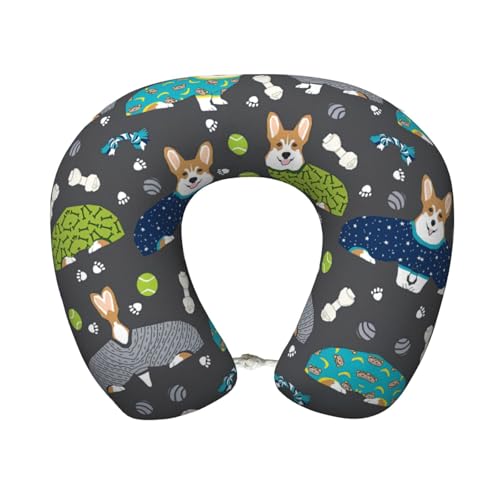 Almohada de Poliester para Cuello Tamaño Único Negra miniatura 1