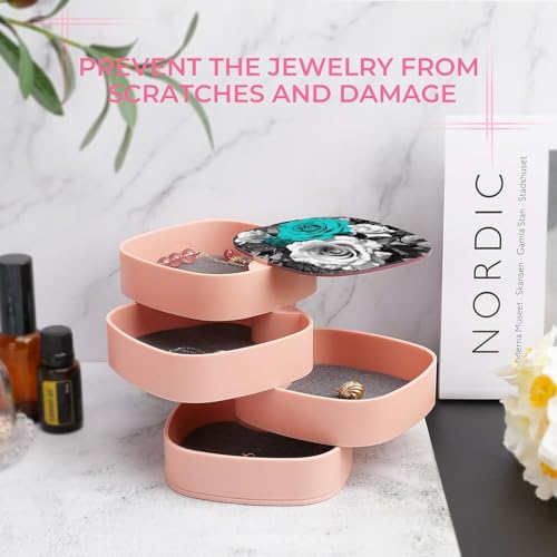 Boîte de rangement pour bijoux pour sublimer votre coiffeuse rose