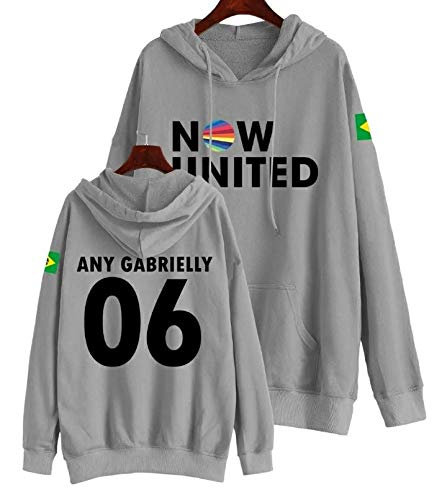 Moletom Infantil Now United Personalizado Any Gabrielly (Rosa, 12)