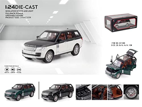 Image of Invite Enterprise Exclusive Alloy Metal Pull Back Die-cast Cars 1:24 Scale Model with Sound Light Mini Auto Toy for Kids 【Colors as Per Stock】