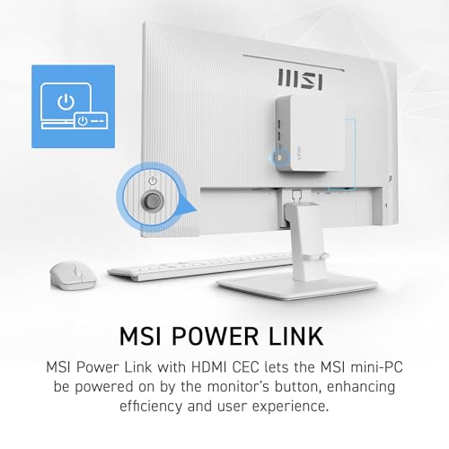 msi PRO MP243W E14 24-inch IPS 1920 x 1080 (FHD) Computer Monitor, 144Hz, Adaptive-Sync, HDR Ready, HDMI, Display Port, VESA Mountable, Tilt, 4-Side Slim Bezel, 1ms, White - image 7