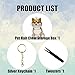 EatnMgan Dog Hair Collector Keychain Charm Memorial Storage Box,Memorial Gift for Pet Lovers,Transparent Pet Fur Keepsake Capsule,Cute Pet Hair Collection Bottle,Dog Hair Holder Keyring(Shiba Inu)