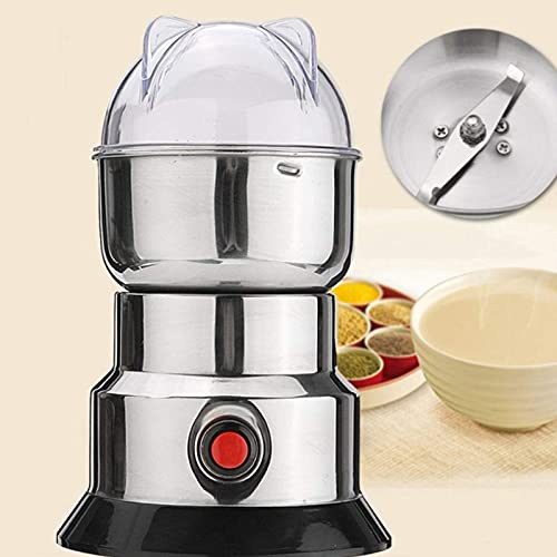 SXLCKJ Getreidemühle Elektrische Gewürzmühle 100 W – Edelstahlklingen & Überhitzungsschutz Kaffeemühle (Zerkleinerer… – Bild 7